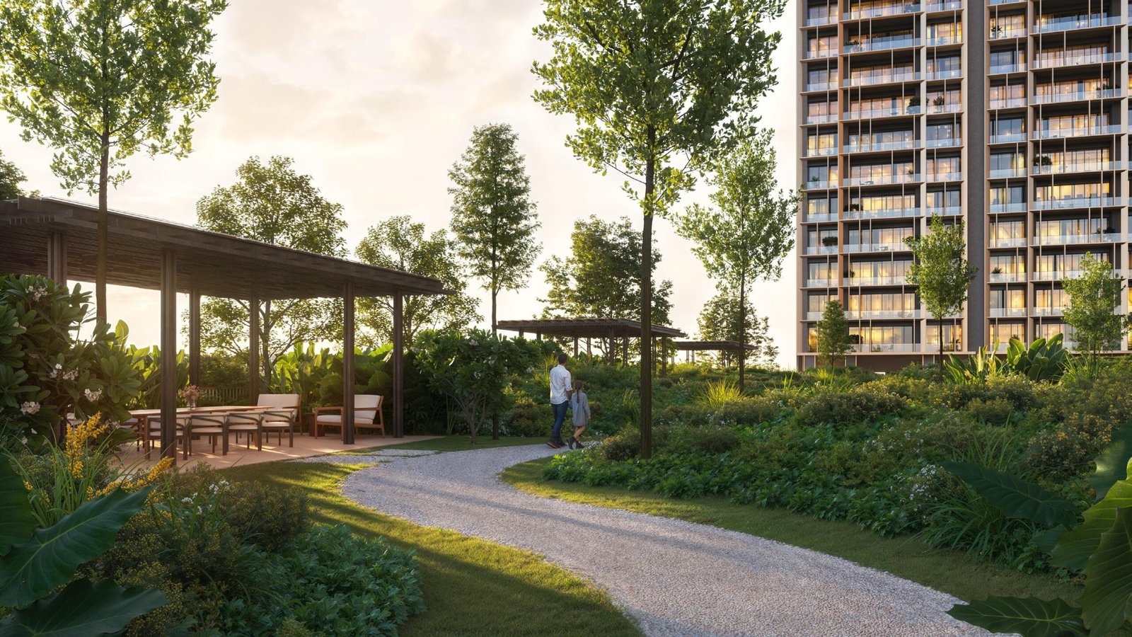 Oberoi 360 North 10-acre central landscaped greens with jogging trails Sector 58 Gurgaon